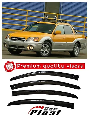 $79 • Buy For Subaru Baja 2002-2006 Window Deflectors Vent Shades, Car Sun Visors
