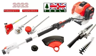 50.8c Multi Function 5 In 1 Garden Tool BrushCutterGrass TrimmerChainsawHedge • £1799.90