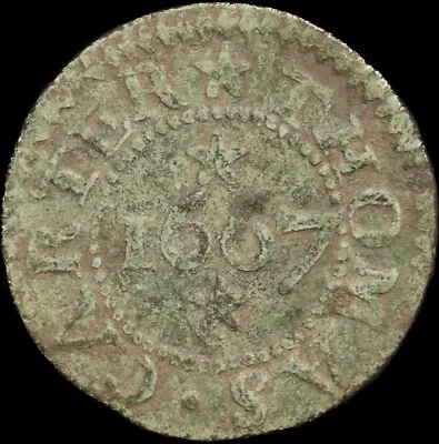 Thomas Carter Of Colchester Essex 17th Century Farthing Trade Token 1667. • £40