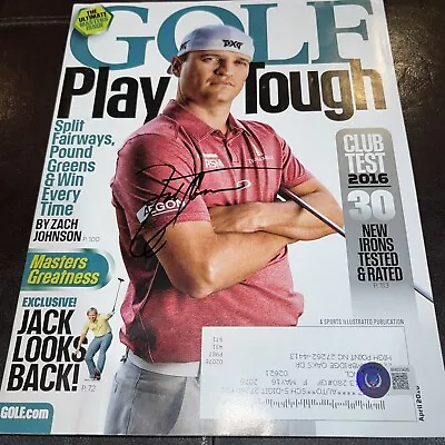 $29.95 • Buy Zach Johnson Autographed Signed Golf Magazine April 2016 Complete BAS Beckett