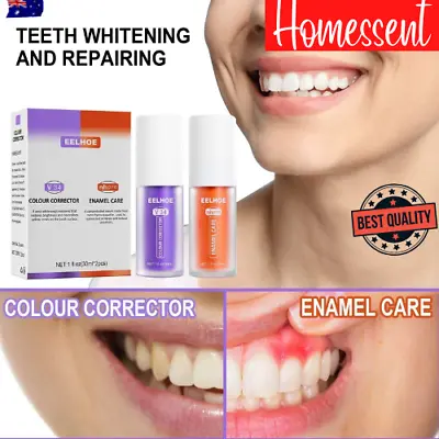 $16.64 • Buy V34 Teeth Whitening/colour Corrector Oral Care Sensitive Teeth Repair Toothpaste