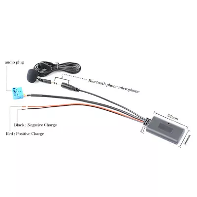 Car AUX Bluetooth Connecter Adapter Audio Cable For Kenwood 13-Pin CD Stereo • $20.55