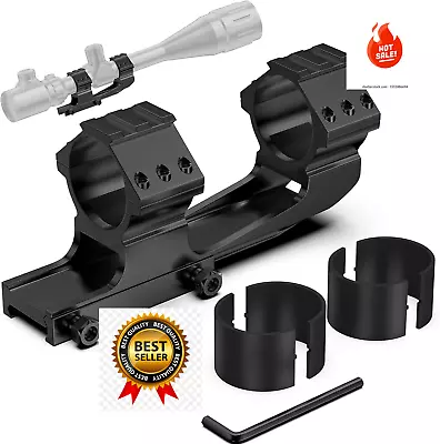 High Profile AR Mount Rings Picatinny Scope Rail 1 / 30mm Cantilever Adjustable  • $21.20