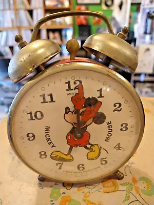 Vintage Mickey Mouse Disney  Wind Up Alarm Clock • $10