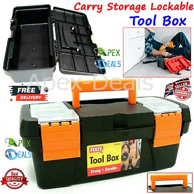 Plastic TOOL Craft BOX Chest Handle DIY Compartment WORKSHOP Cantilever Storage. • £8.39