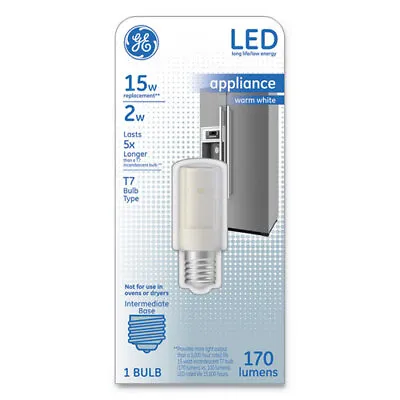 Ge Led T7 Soft White Light Bulb 3  X 1  2 W • $12.99