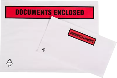 £0.99 • Buy DOCUMENTS ENCLOSED Wallets Envelopes Self Adhesive Sticky A7 A6 A5 Plain Printed