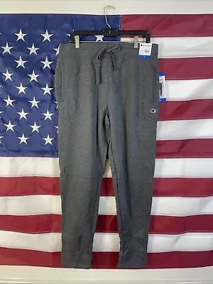 Champion Powerblend Fleece Open Bottom Jogger Sweatpants Gray Large NWT • $21.99