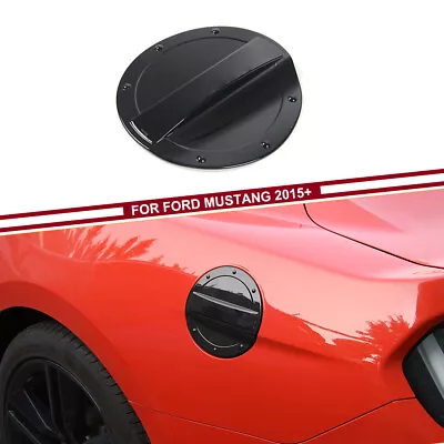 Car Fuel Tank Filler Gas Cap Cover Trim For Ford Mustang 2015-2022 Black • $21.49