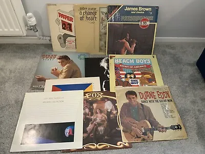 £34.76 • Buy Vinyl Records Job Lot Bundle Collection 60s 70s James Brown Billy Fury Elo (1