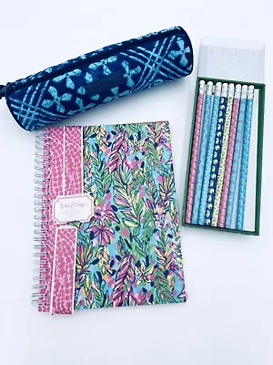 Lilly Pulitzer Mini Notebook Vera Bradley Pencil Set & Vera Bradley Case Lot • $13.59