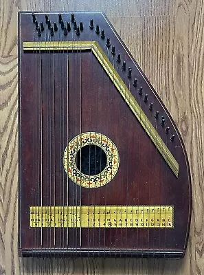 Antique Hawaiian Mandolin Harp By A.r. Yendrick & Co #5829 In Box & Music Sheets • $279.98