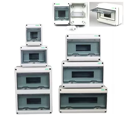 $55.55 • Buy 18 Or 12 Or 8 Or 5 Pole Surface Mount Distribution Board Switchboard Enclosure
