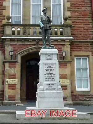 £1.80 • Buy Photo  War Memorial Stranraer A Bronze Statue Of A Royal Scots Fusilier Standing