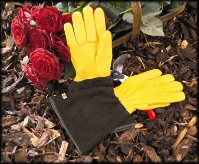 Genuine Gold Leaf Tough Touch Gardening Gloves Mens Free Fast Tracked Delivery • £28.95