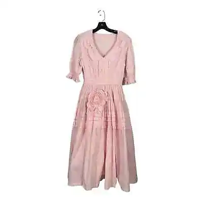Vintage Little Bo Peep Southern Belle Prairie Dress Pink Costume • $100