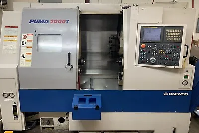 2003 Daewoo Puma 2000Y CNC Turning Center With Live Milling • $50000