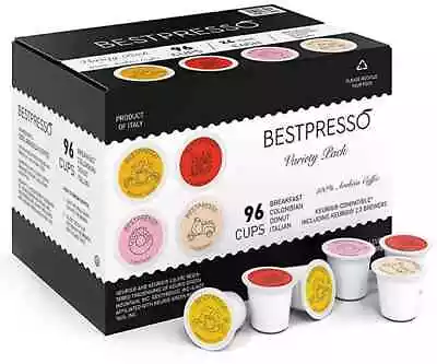 Bestpresso Coffee 96 Count Italian Variety Pack Coffee K-Cup - For Keurig 2.0 • $39.99