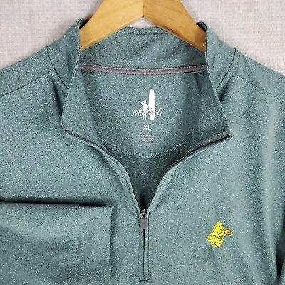 Rare JOHNNIE-O X CUBS GOLF Size XL Mens 1/4 Zip Performance Windshirt Green • $108