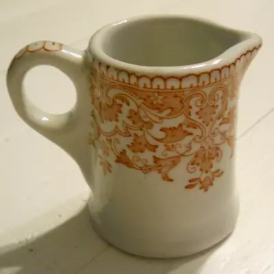 Vtg Grindley Hotel Ware  Dundee  Ornate Design Vitrified Mini Creamer England • $9.99