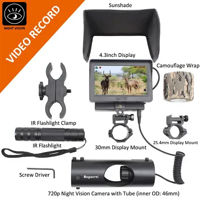 £91.19 • Buy Pro 4.3'' LCD 200M Infrared Night Vision Hunting Wild Sight Rifle Scope Monitor
