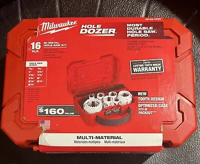 *NEW* Milwaukee HOLE DOZER General Purpose Hole Saw Set (16-Piece) 49-22-4030 • $50