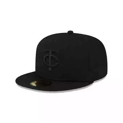 Minnesota Twins MLB New Era Blackout Basic 59FIFTY Fitted Hat • $29.99