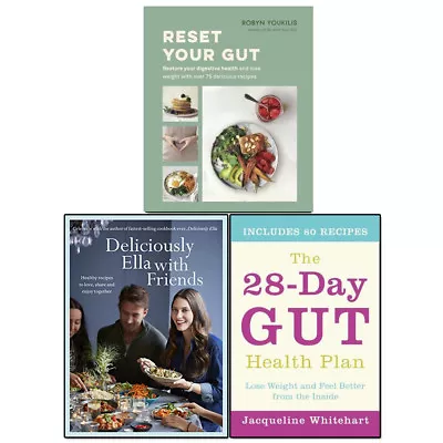 28-Day Gut Health Plan Reset Your GutDeliciously Ella With Friends 3 Books Set • $35.42