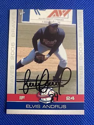 2006 Rome Braves Elvis Andrus Auto Signed Autograph  • $25