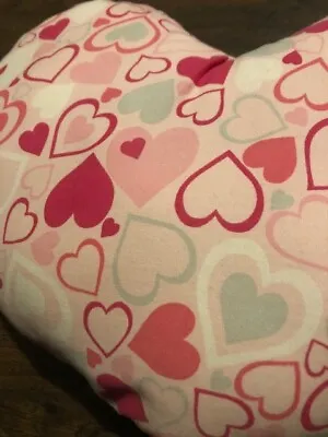 Pretty Heart Pillow - Pinks Red Hearts Perfect For Valentines Gift Girls Bedroom • £12.99