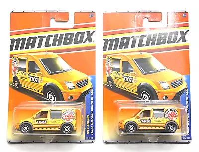 Lot Of 2 - Matchbox - City Action - Ford Transit Connect Taxi - New On Card • $4.99