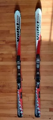 182 Cm VOLKL SUPERSPORT Skis W/ Marker Titanium I200 Adjustable Ski Bindings • $150