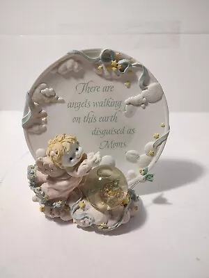 Carlton Cards Angel Mom Plate Display With Snow Globe • $12.99