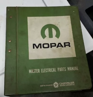 Vintage Mopar Master Electrical Parts Manual Book #5 Chrysler Motors Corporation • $300