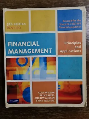 $21.81 • Buy Financial Management: Principles And Applications 5th Edition Revised Pearson