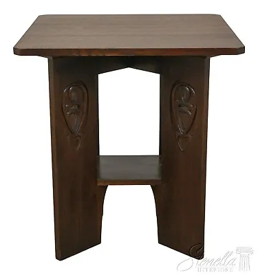 57789EC: STICKLEY Arts & Crafts Mission Oak Lamp Table • $1595