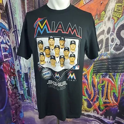 Miami Marlins 2012 Team Promo Shirt Size Large (W73) • $18.95