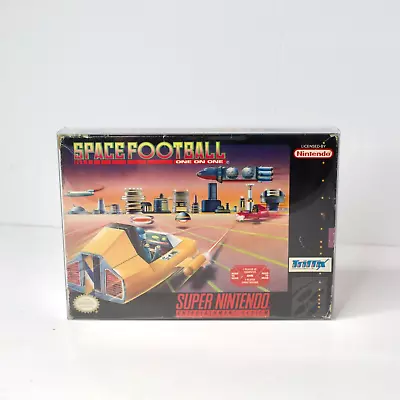 Space Football Super Nintendo SNES Game Box Only With Plastic Protector Sleeve • $24.88