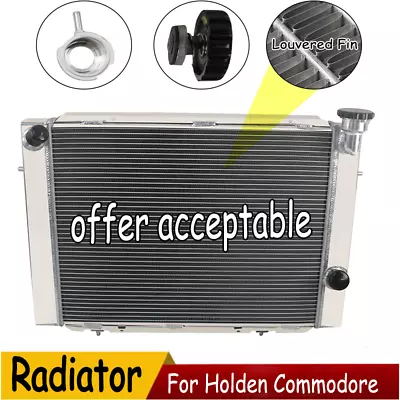 3ROW Aluminum Radiator For 1979-1985 Holden Commodore VB VC VH VK V6 Petrol MT • $259