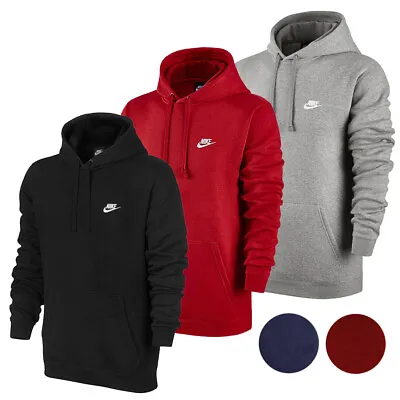 Nike Men's Hoodie NSW Long Sleeve Active Fleece Embroidered Logo Pullover Hoodie • $47.88