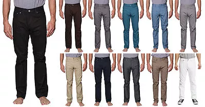 Victorious Mens Slim Fit Colored Cotton Denim Jeans DL991 - FREE SHIP • $22.95