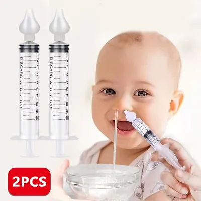 10ML Baby Cleaner Nasal Aspirator Nursing Children's Wash Nasal NEW Syringe Y1J2 • £2.76