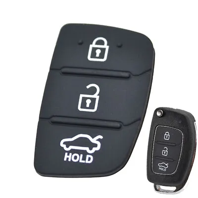 $5.49 • Buy Remote Key Fob Shell  Replacement Pad For Hyundai Creta I20 I40 Ix35 Santa Fe
