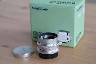 Voigtlander 50mm F2.5 LTM L39 Screw Mount Silver US Seller • $650