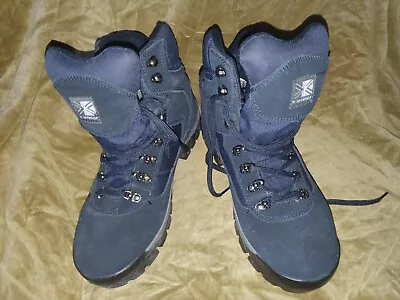 KARRIMORE  KSB EVENT HIKING / WALKING BOOTS W VIBRAM SOLES-SIZE 8 -V CLEAN -NAVY • £24