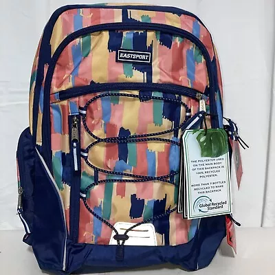 Eastsport 18” Optimus Multicolored Expandable Backpack Laptop Sleeve NEW Recyled • $21.95