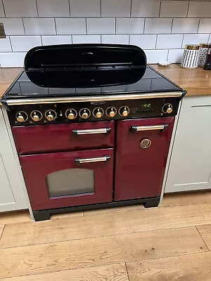 Rangemaster Classic Deluxe 90 90 Cm Electric Kitchen Range In Cranberry • £150