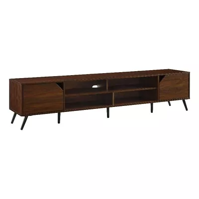 80  Mid-Century MCM Simple Wood TV Stand - Dark Walnut • $212.21