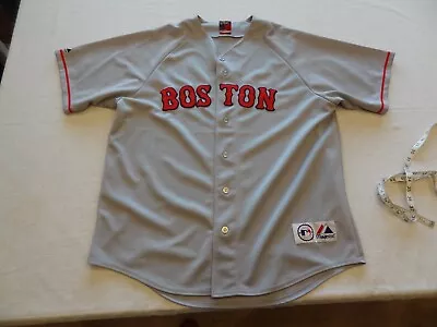 Majestic Boston Red Sox MLB Jersey Men’s XL Baseball Grey  • $20