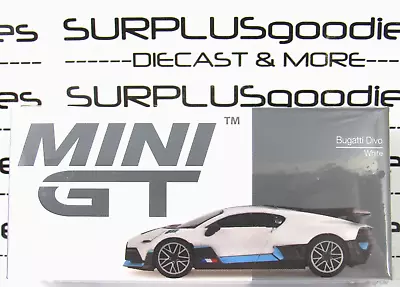 2024 Mini-GT Overseas Edition: White BUGATTI DIVO Item #MGT00661-L • $12.95